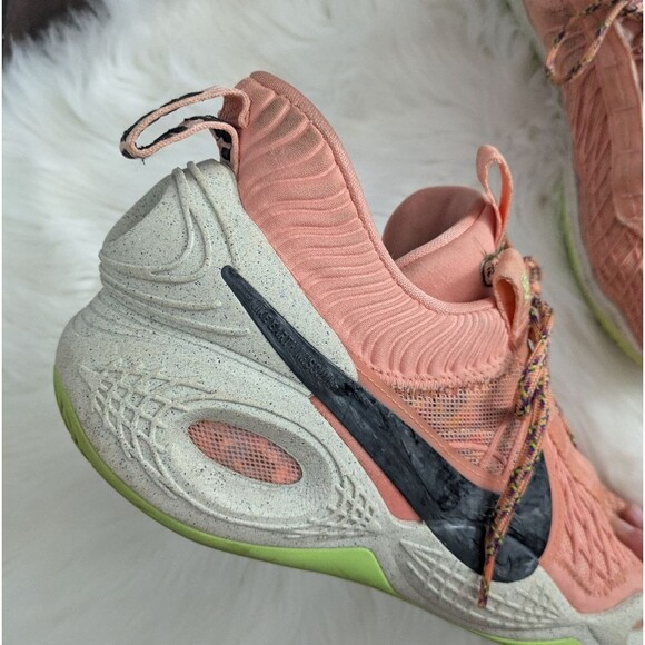 Nike Cosmic Unity Floral Apricot Agate/Black-Lime Glow DA6725-800 Shoes Size 12 - Picture 2 of 9